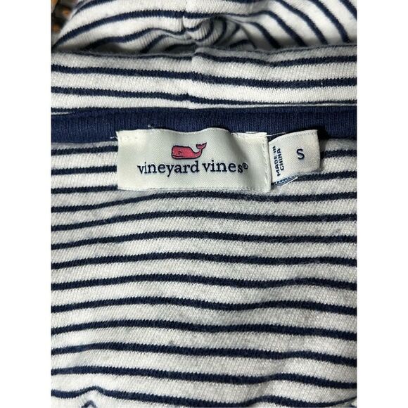 Vineyard Vines Nautical Striped Knit Tunic Hoodie Size Small - Picture 4 of 4